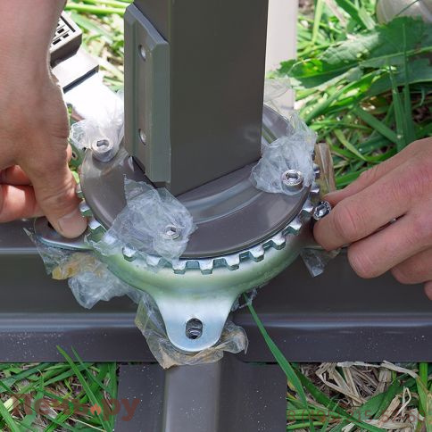 Зонт Сицилия 3х3м, слоновая кость фото 13