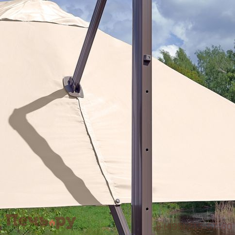 Зонт Сицилия 3х3м, слоновая кость фото 9