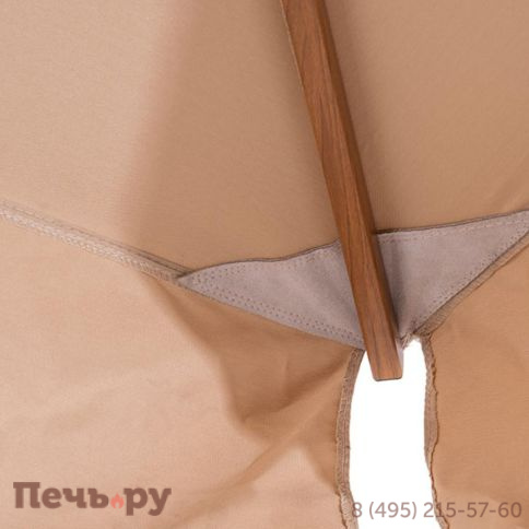 Зонт уличный 4SiS Корсика 3х3м на боковой алюминиевой опоре, цвет под дерево фото 9