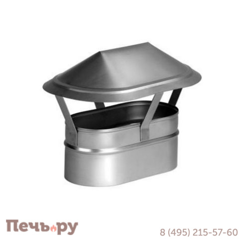 Зонт Вулкан VOR 100x200, AISI 321 0.5 мм фото