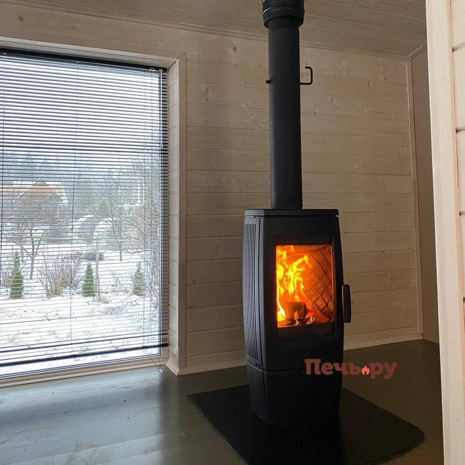 Печь камин Plamen Gala, черная видео Печь камин Plamen Gala, черная видео