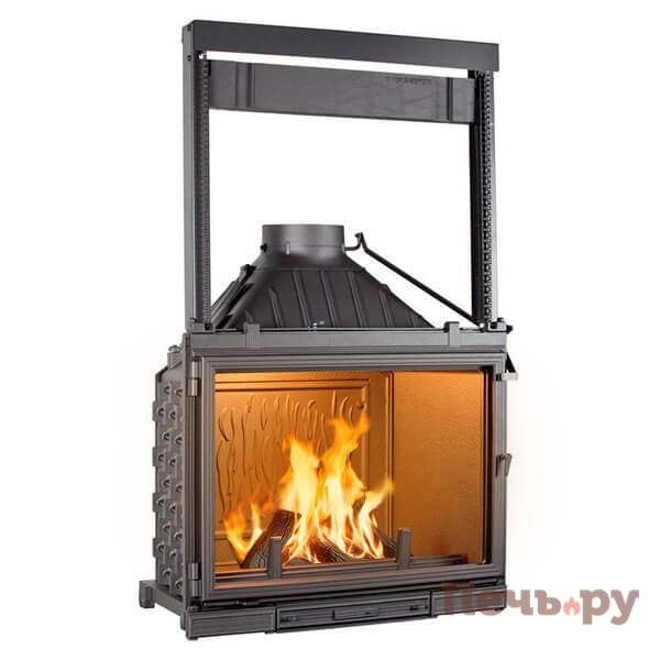 Каминная топка Seguin Super 8 с гильотиной, с двойной подачей воздуха видео Каминная топка Seguin Super 8 с гильотиной, с двойной подачей воздуха видео