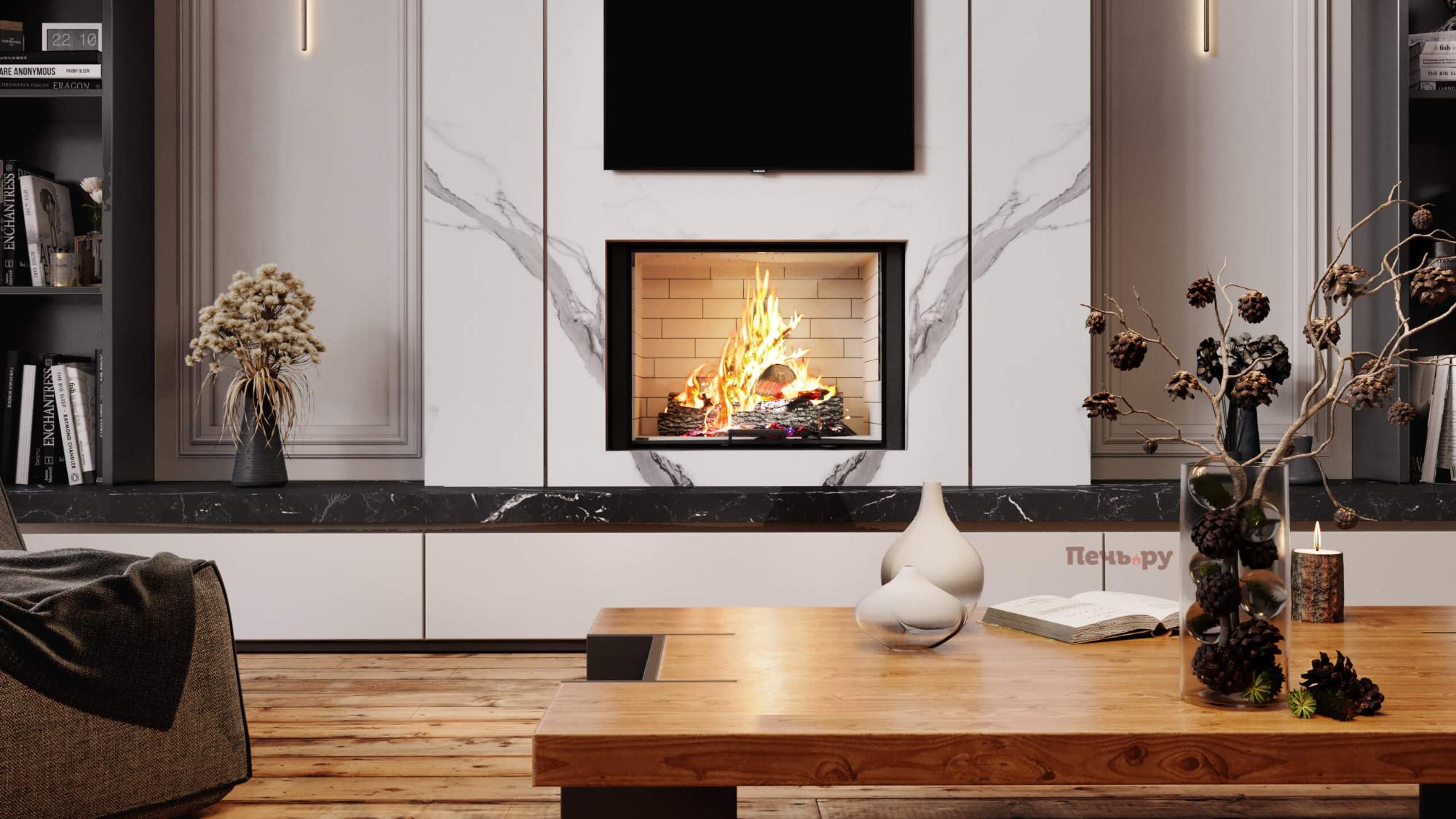 Каминная топка Астов ПС 8063 У видео