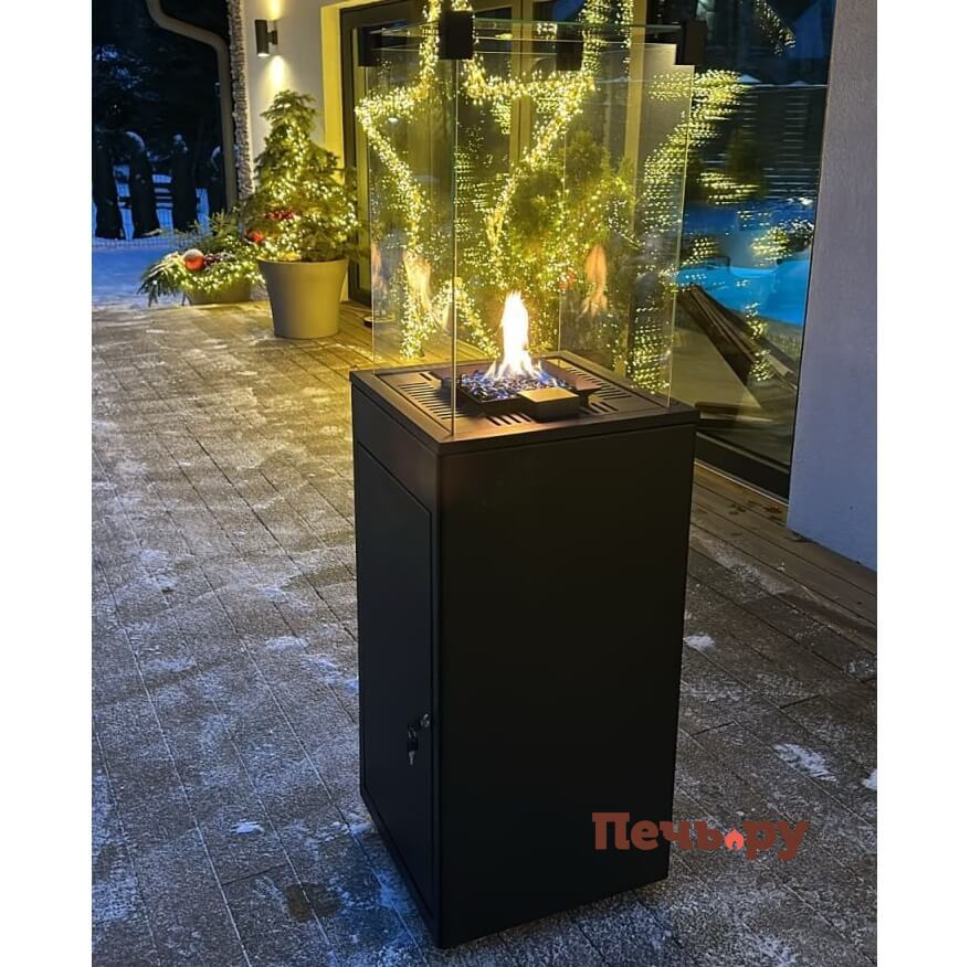 Камин газовый Kratki Patio Basic G31/37MBAR сталь (ручное управление) видео