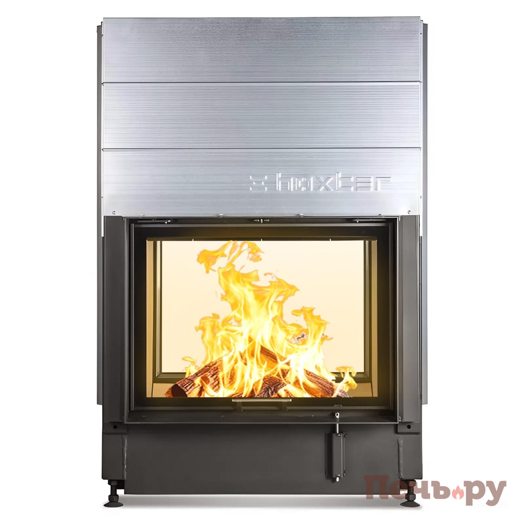 Каминная топка Hoxter Haka 78/57Th открытие вверх / петли слева видео