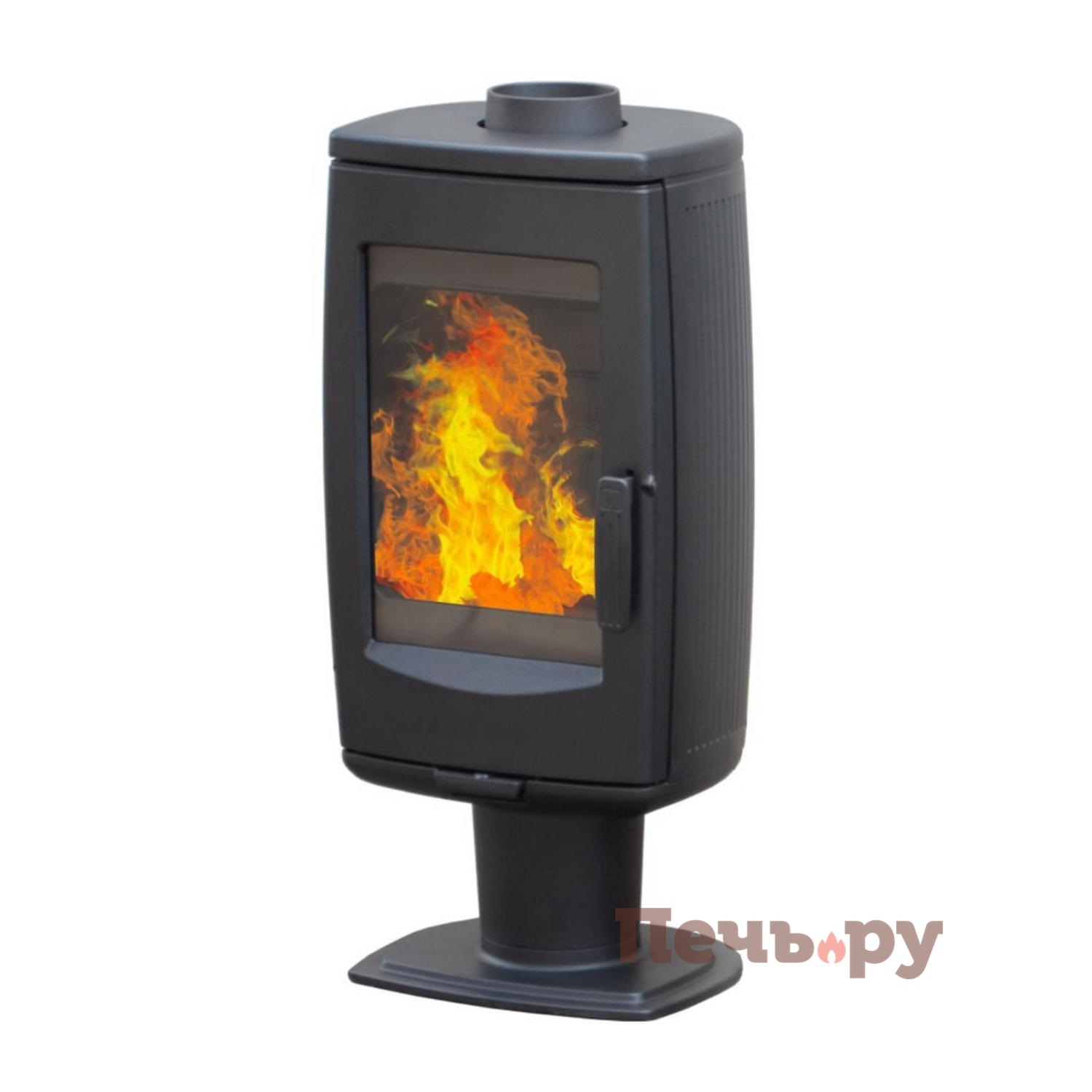 Печь камин Plamen Aria, черная видео Печь камин Plamen Aria, черная видео