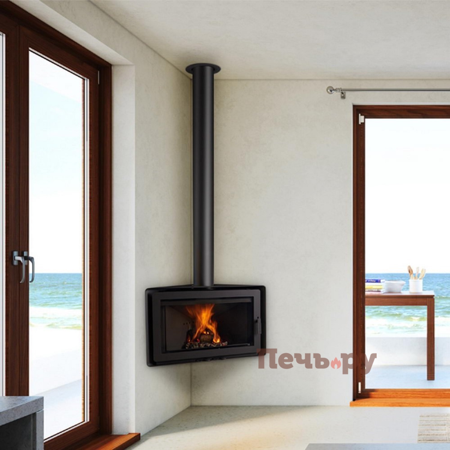 Готовый камин Rocal Angle видео Готовый камин Rocal Angle видео