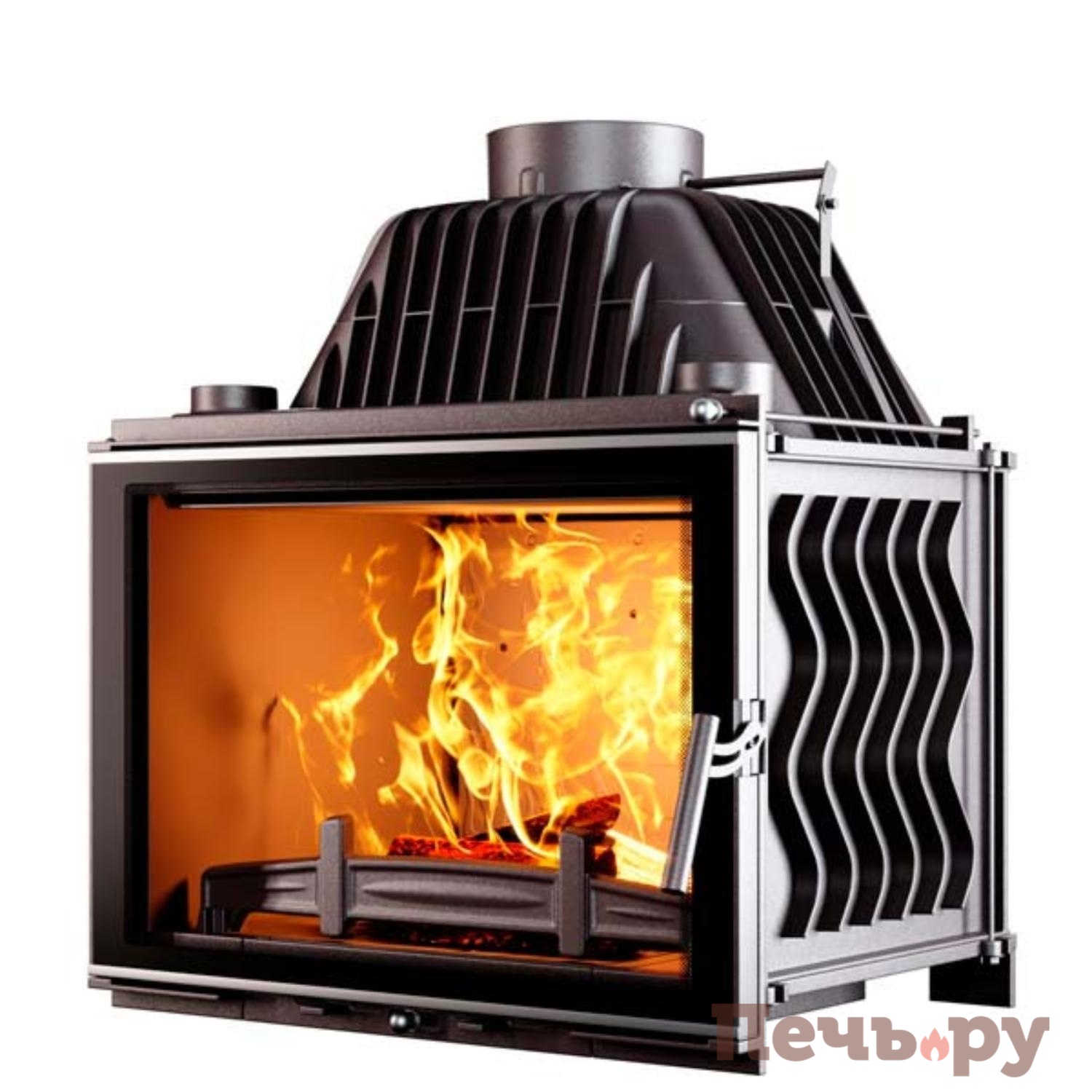 Каминная чугунная топка  Kaw-Met W17 Dekor 16,1кВт Eko видео Каминная чугунная топка  Kaw-Met W17 Dekor 16,1кВт Eko видео