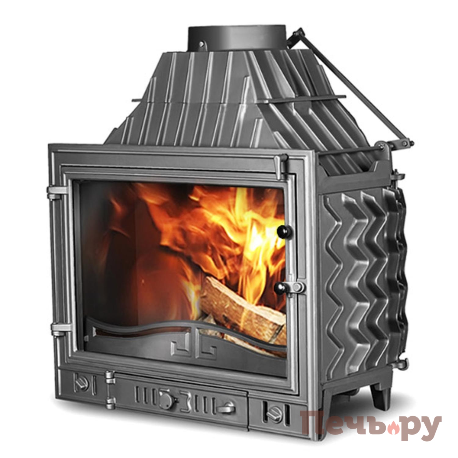 Каминная чугунная топка  Kaw-Met W3 16,7 кВт видео Каминная чугунная топка  Kaw-Met W3 16,7 кВт видео