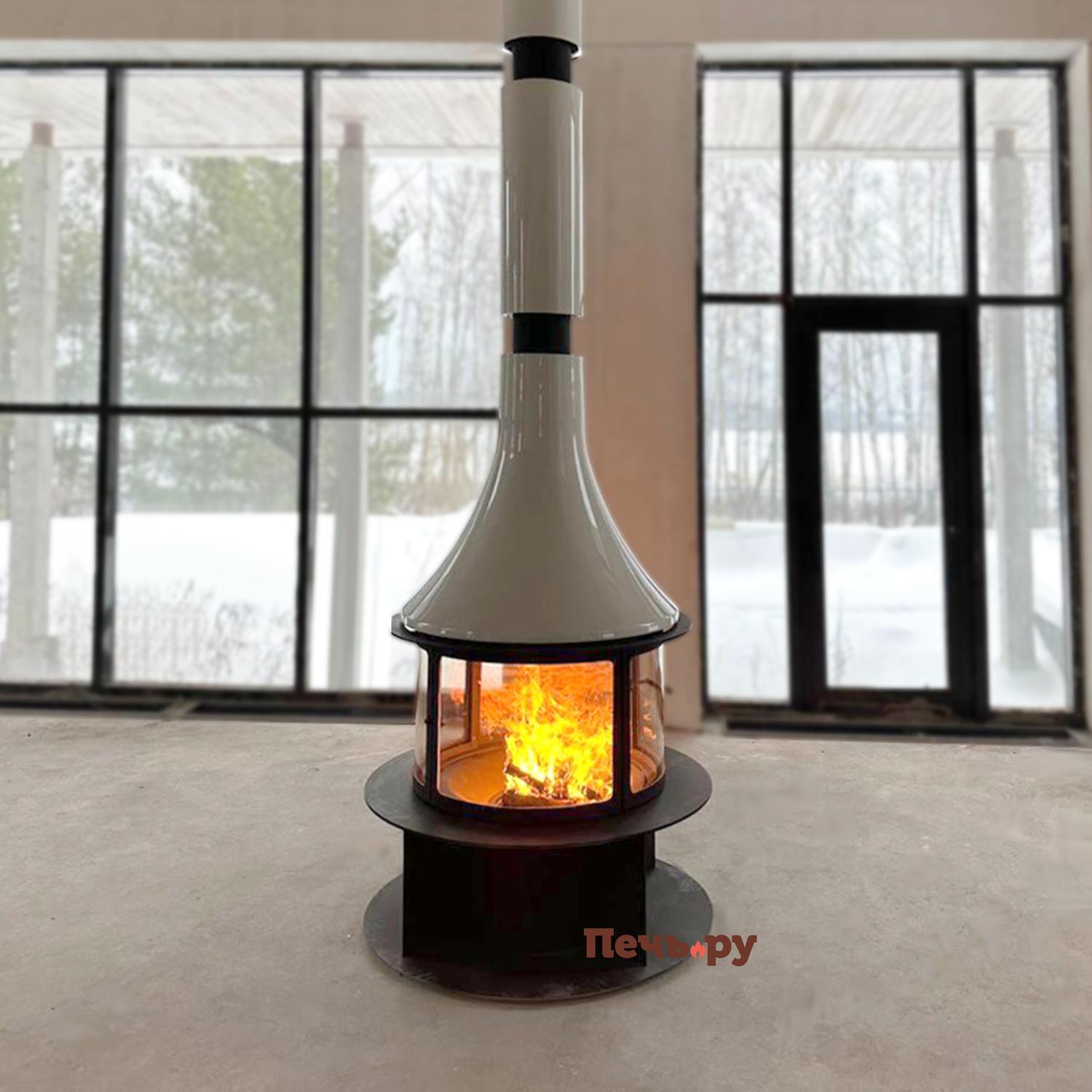 Дровяной камин Traforart Lorena central (Лорена), RAL видео Дровяной камин Traforart Lorena central (Лорена), RAL видео