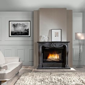 Каминная облицовка Chazelles PLESSIS синий камень изображение Каминная облицовка Chazelles PLESSIS синий камень фото