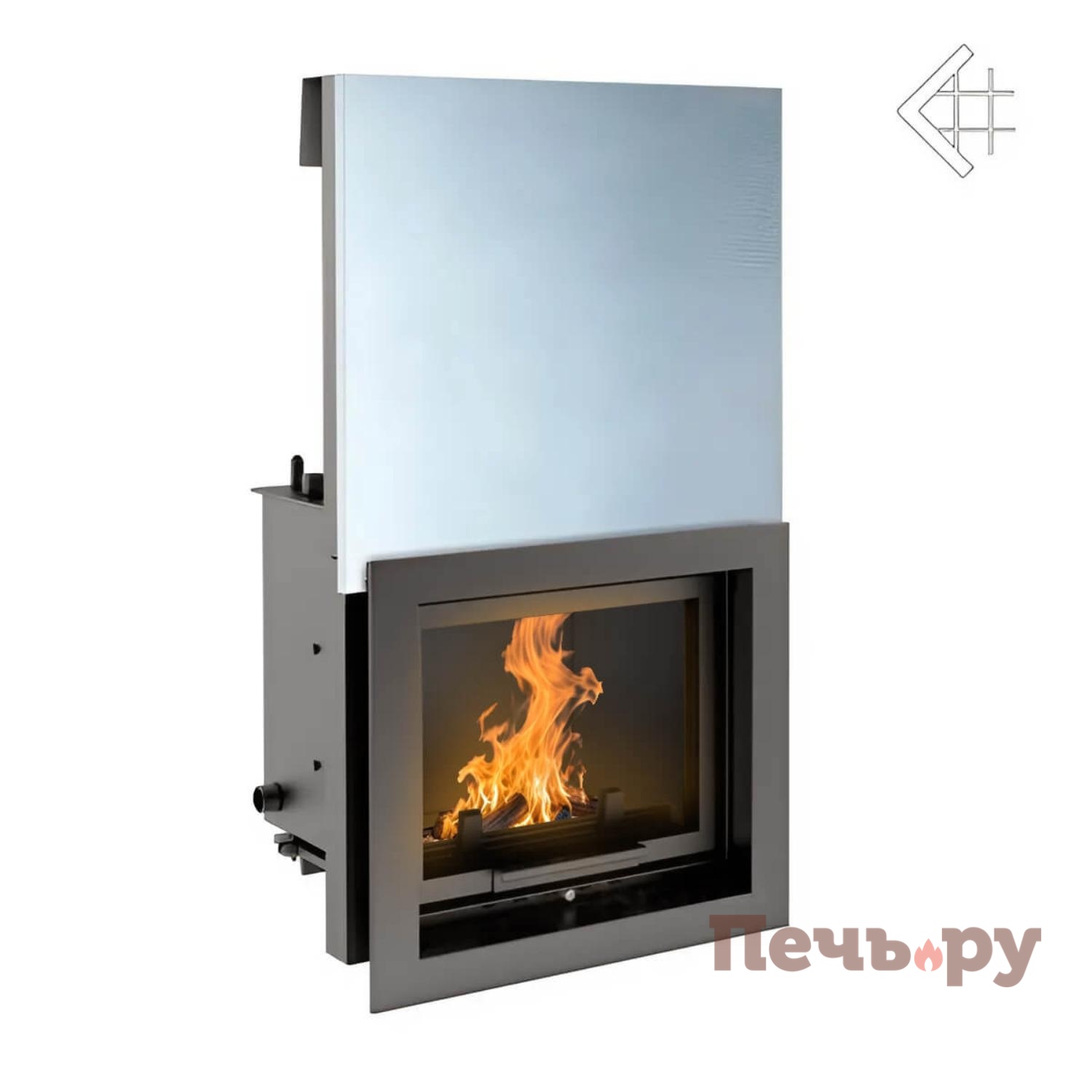 Каминная топка Kratki Maja/PW/12/G/W (гильотина) видео
