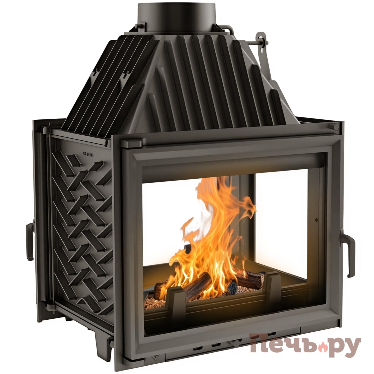 Каминная топка Kratki Zuzia/PT (тунель, стекло справа) видео Каминная топка Kratki Zuzia/PT (тунель, стекло справа) видео