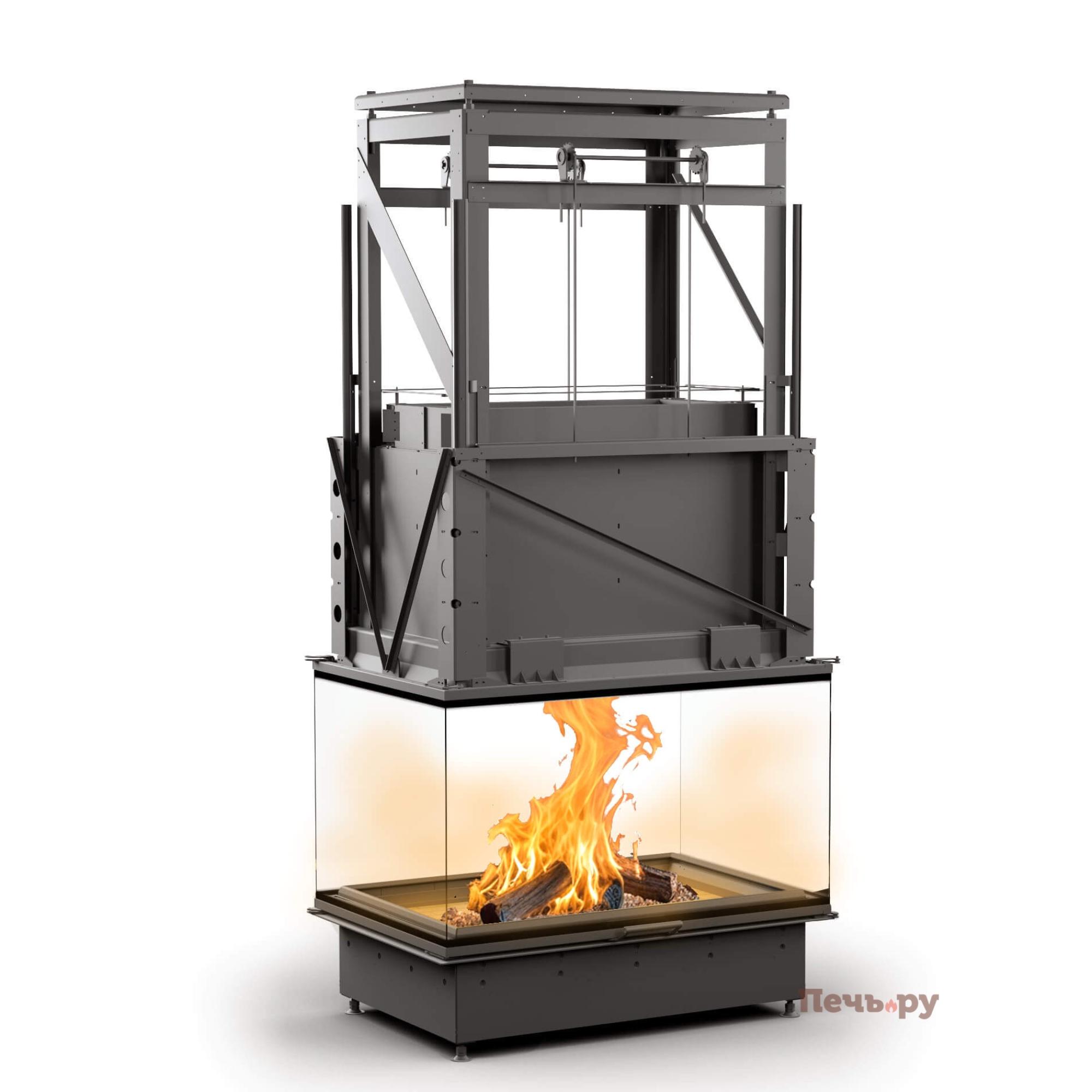 Каминная топка Астов П4С 12080 видео Каминная топка Астов П4С 12080 видео