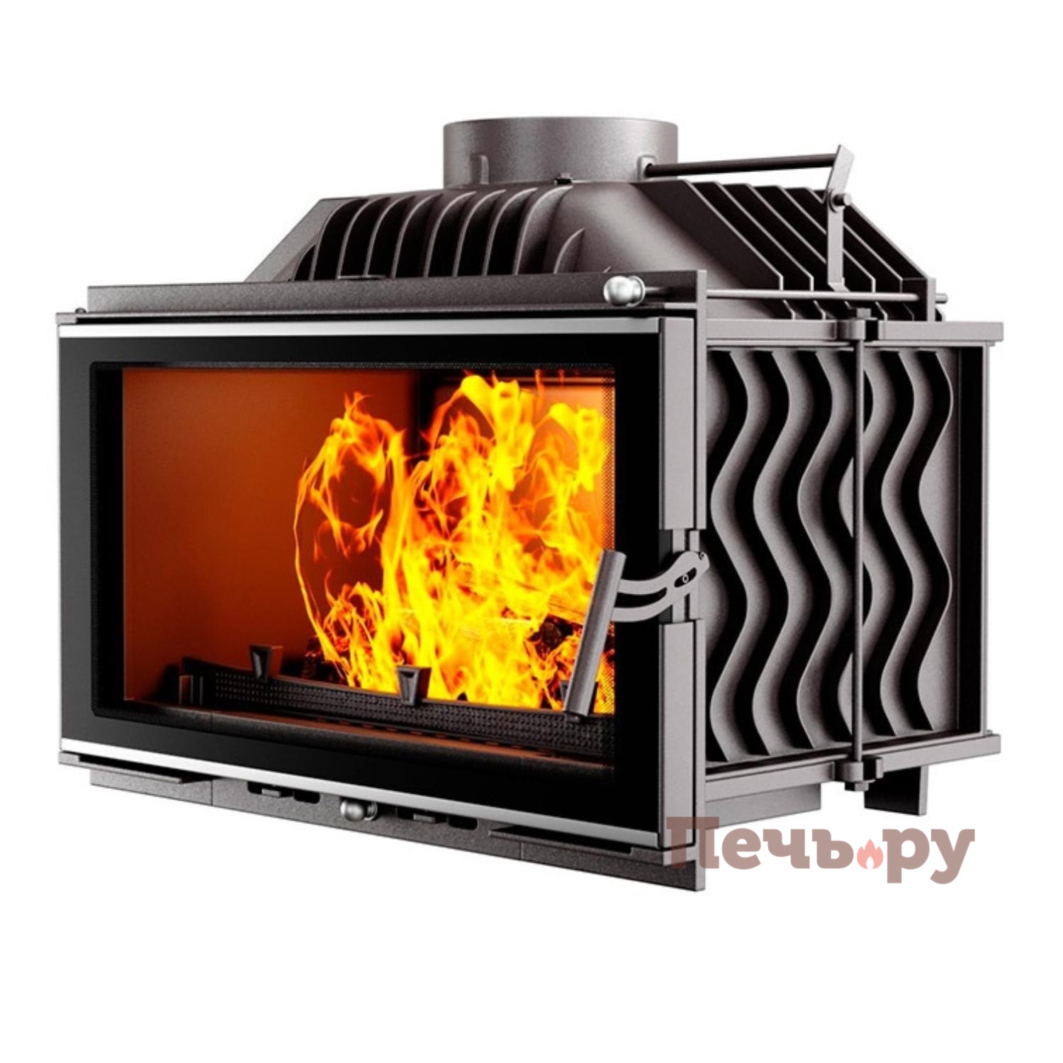 Каминная чугунная топка Kaw-Met W16 9,4кВт Eko видео Каминная чугунная топка Kaw-Met W16 9,4кВт Eko видео