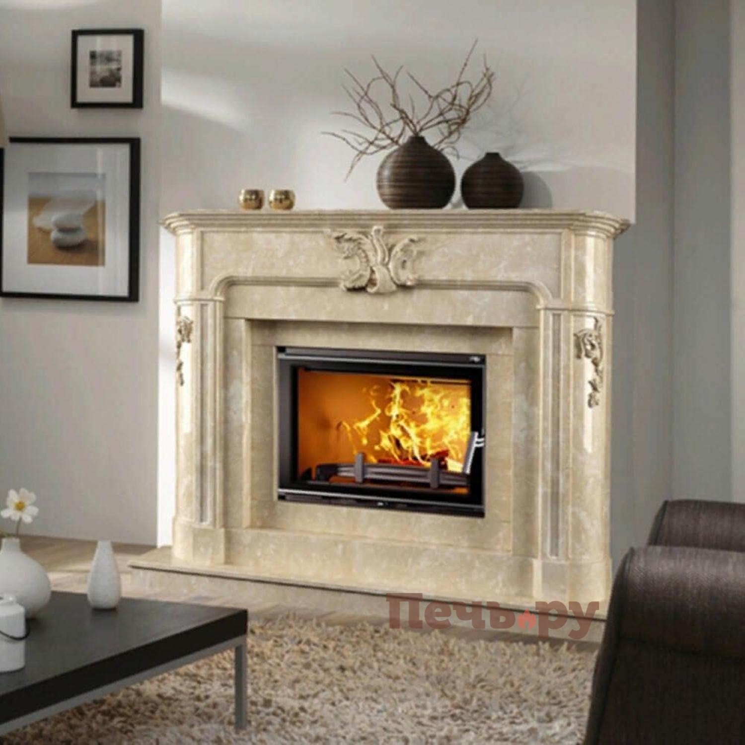 Каминная чугунная топка Kaw-Met W17 Dekor 12,3 кВт Eko видео Каминная чугунная топка Kaw-Met W17 Dekor 12,3 кВт Eko видео