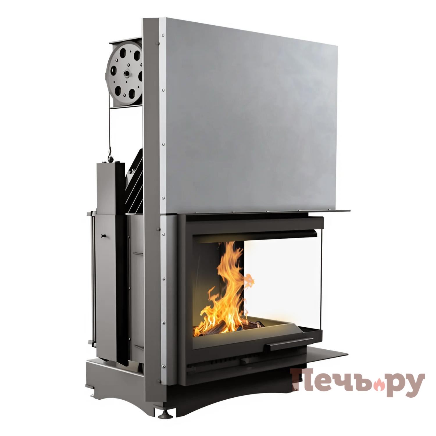 Каминная топка Kratki Zuzia/P/BS/G (угловое стекло справа,гильотина) видео Каминная топка Kratki Zuzia/P/BS/G (угловое стекло справа,гильотина) видео