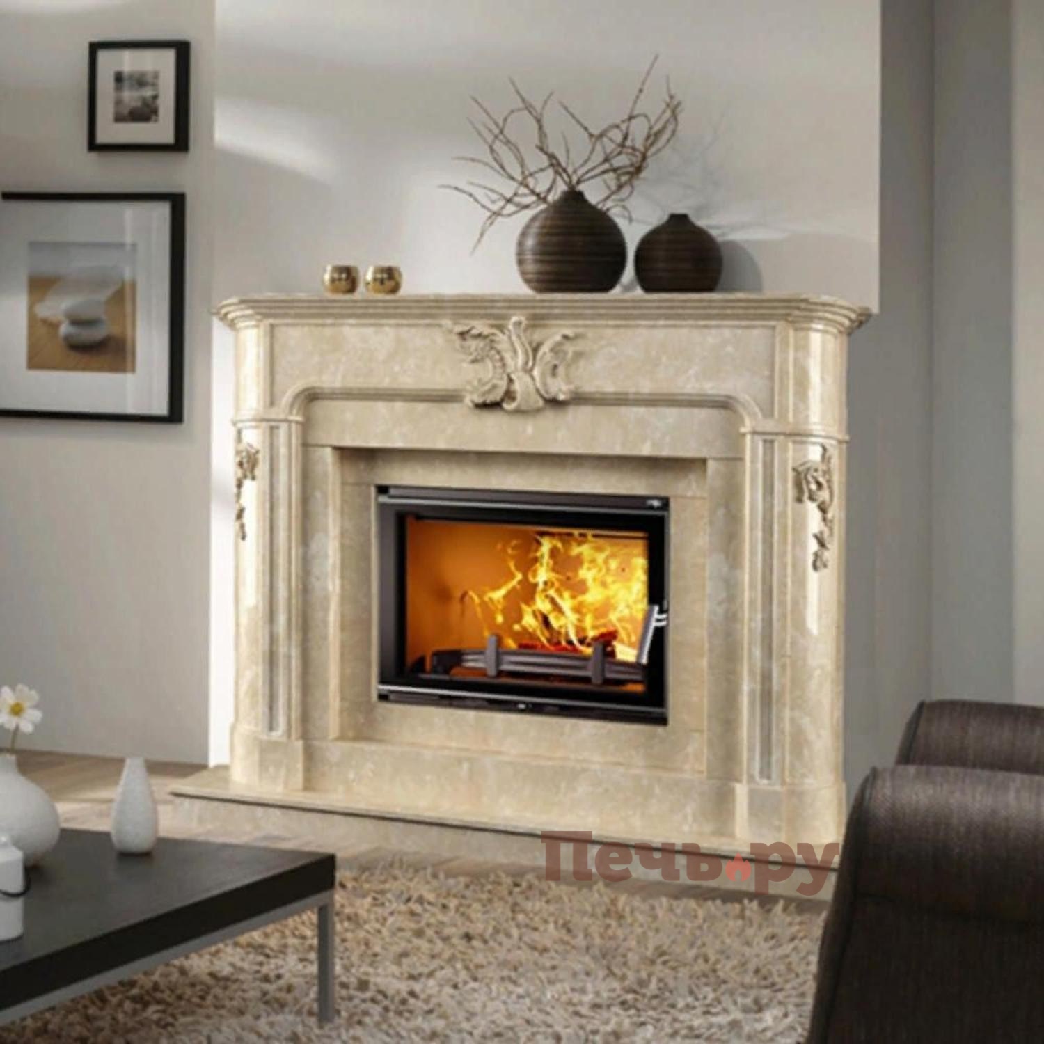 Каминная чугунная топка  Kaw-Met W17 16,1 кВт Eko видео Каминная чугунная топка  Kaw-Met W17 16,1 кВт Eko видео