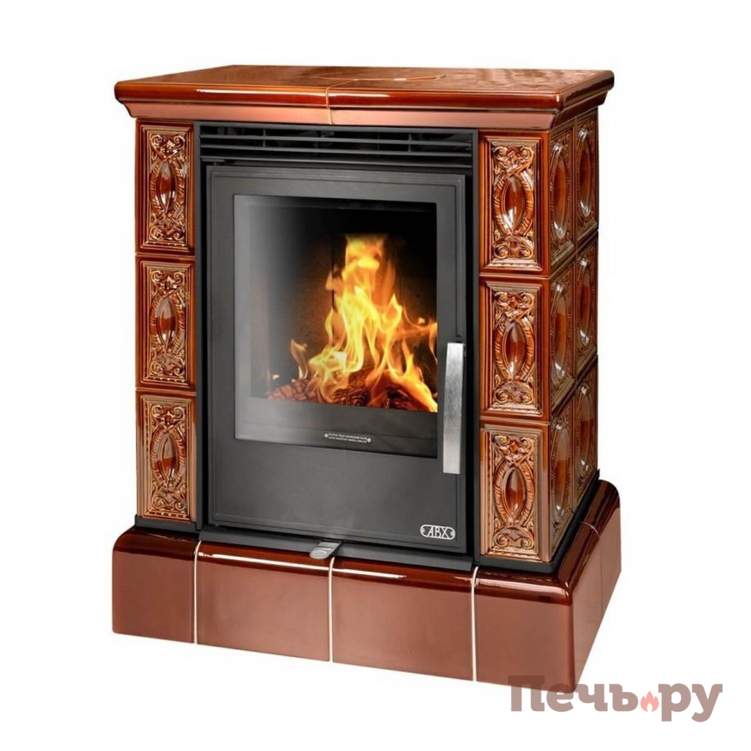 Кафельная печь ABX Helvetia KPI, с кафельным цоколем, с допуском воздуха видео Кафельная печь ABX Helvetia KPI, с кафельным цоколем, с допуском воздуха видео