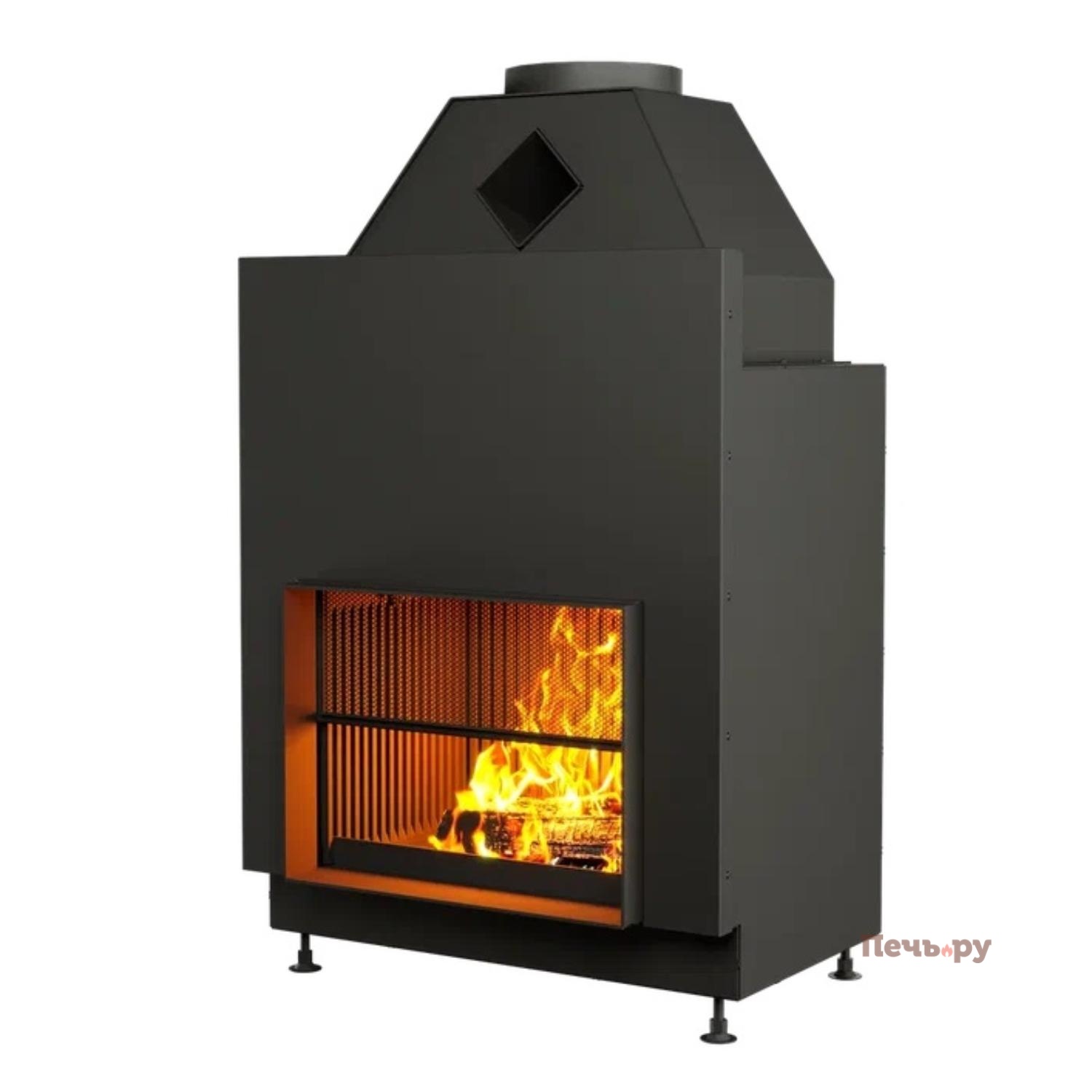 Каминная топка Астов с сеткой О1С 65/50 видео Каминная топка Астов с сеткой О1С 65/50 видео