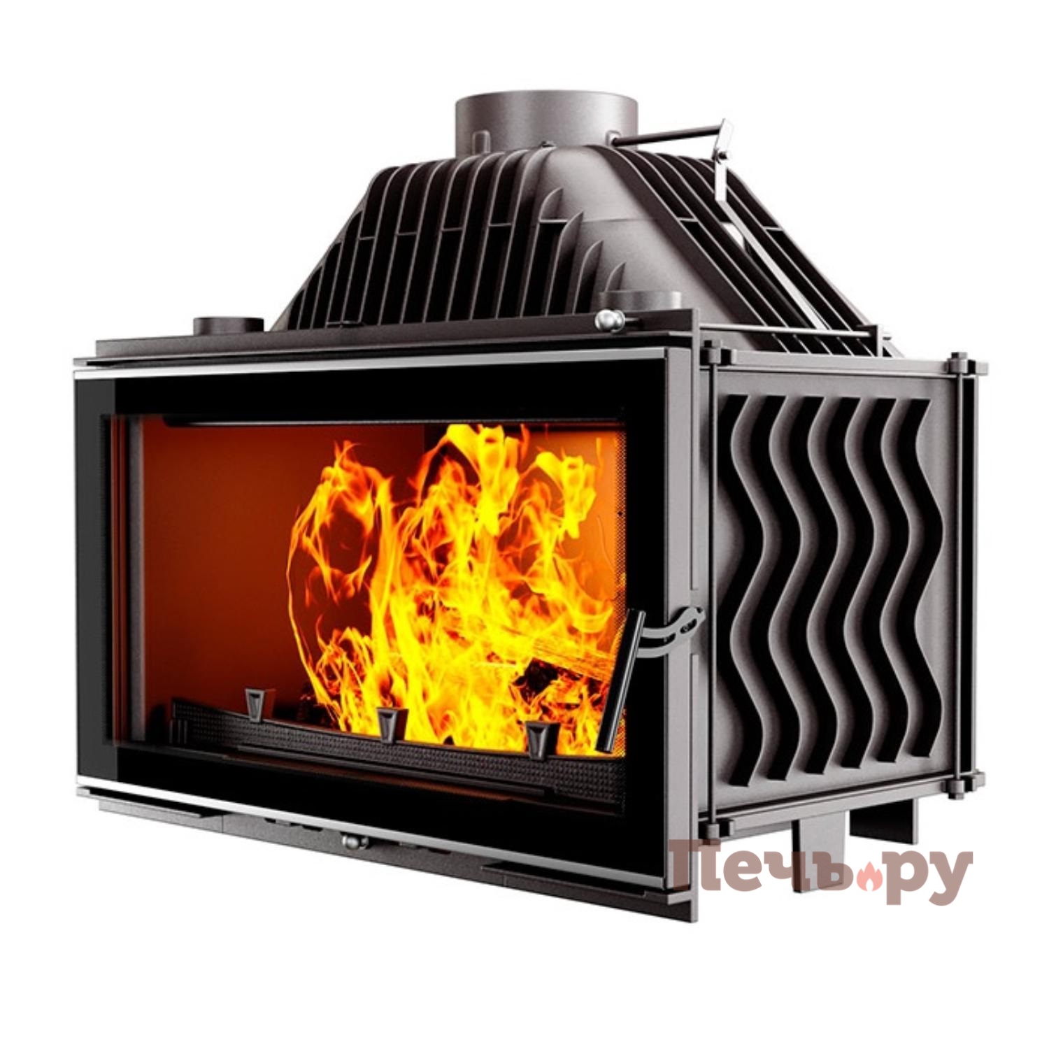 Каминная чугунная топка  Kaw-Met W16 18кВт видео Каминная чугунная топка  Kaw-Met W16 18кВт видео