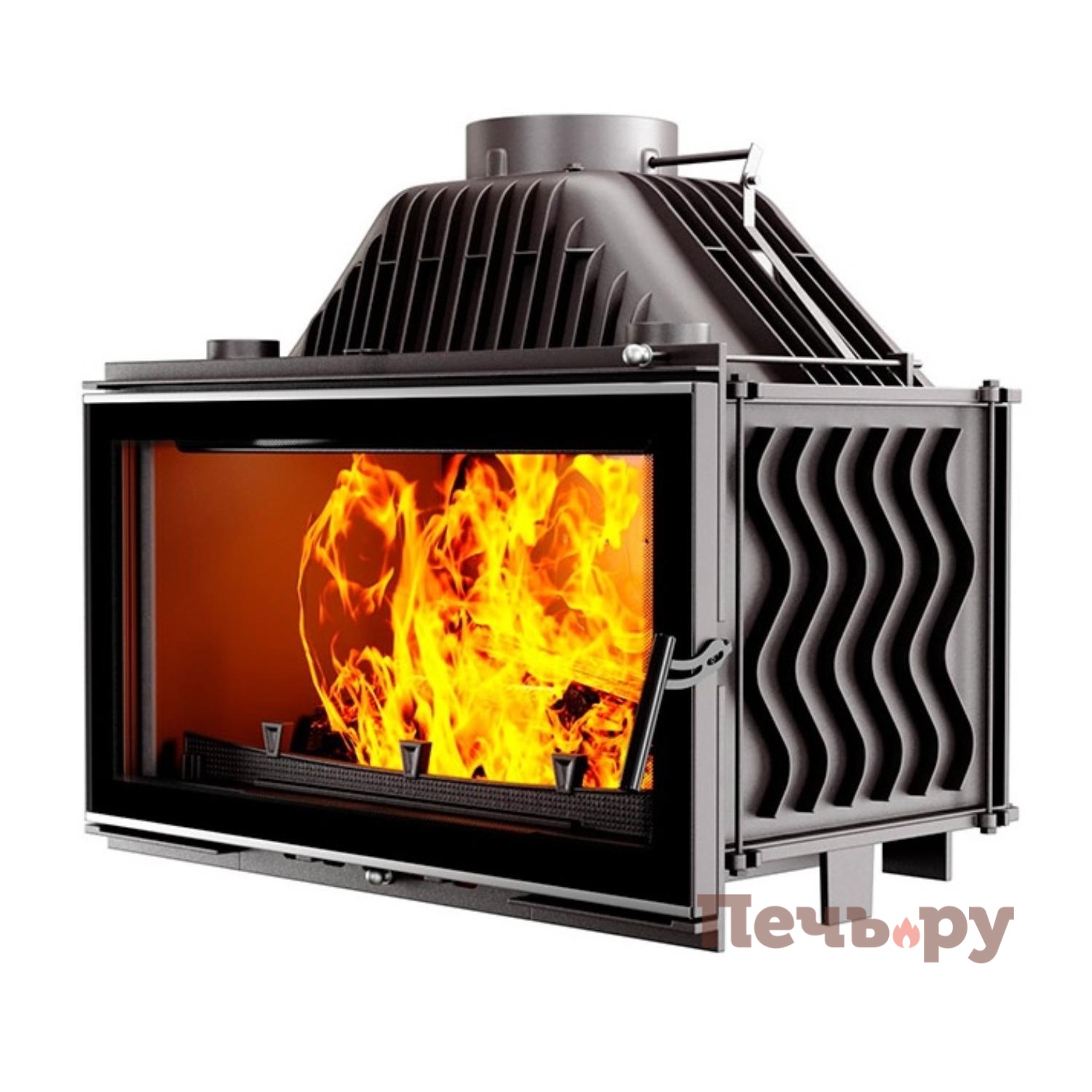 Каминная чугунная топка Kaw-Met W16 14,7кВт видео Каминная чугунная топка Kaw-Met W16 14,7кВт видео