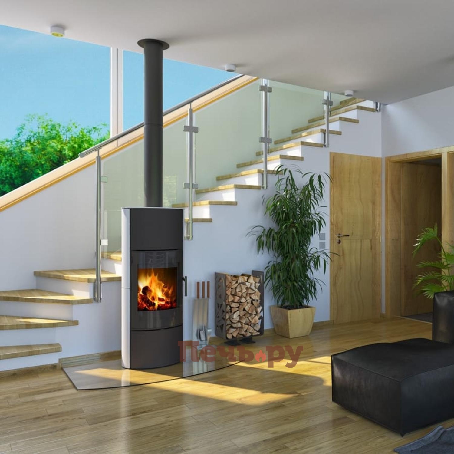 Печь камин Romotop Laredo Akum керамика видео Печь камин Romotop Laredo Akum керамика видео