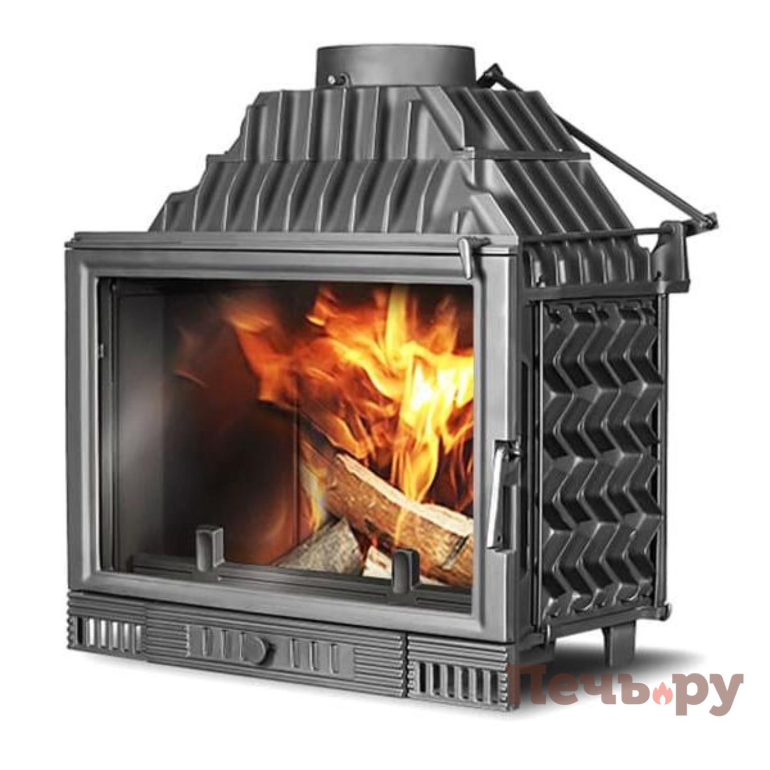 Каминная чугунная топка Kaw-Met W1 18кВт видео