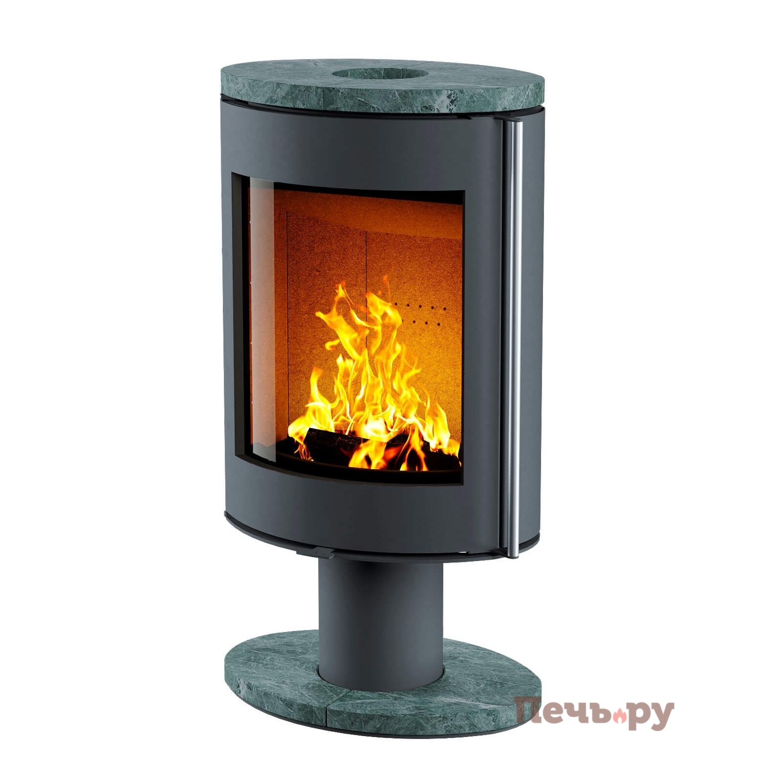 Печь камин Астов Oval (Овал), крышка и основание ноги из камня видео Печь камин Астов Oval (Овал), крышка и основание ноги из камня видео