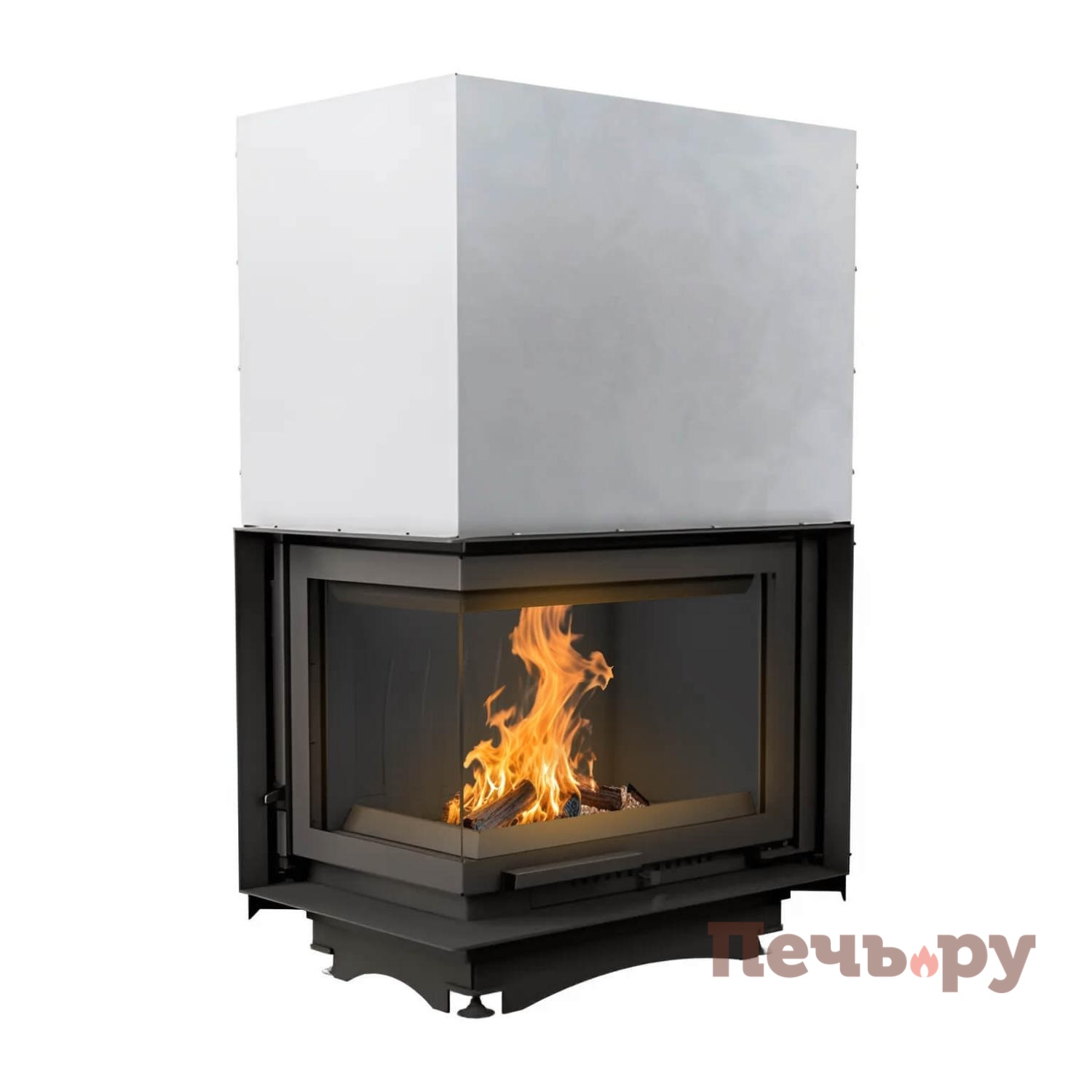 Каминная топка Kratki Maja/L/BS/G (угловое стекло слева, гильотина) видео