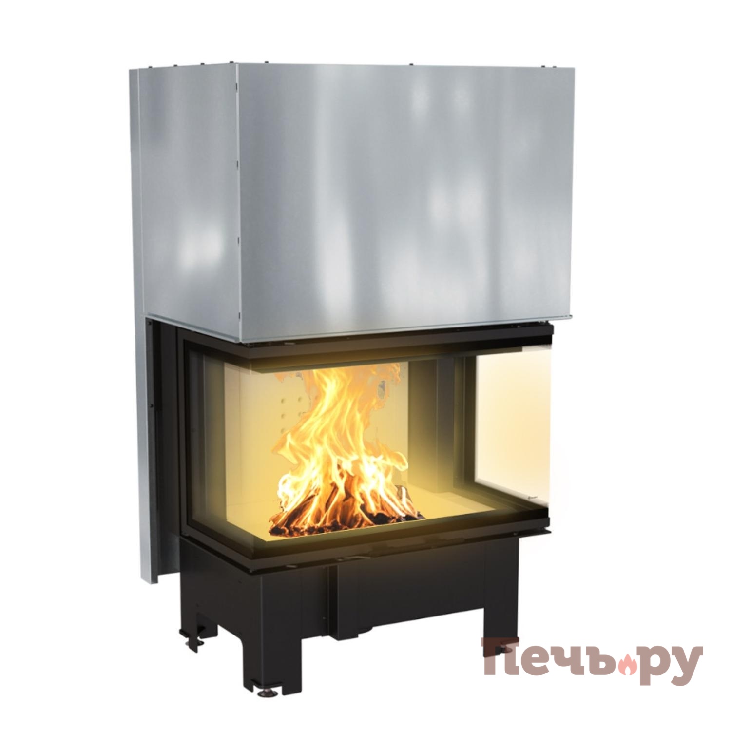 Каминная топка Kratki Pro NBC 10, П-образное стекло (гильотина) видео Каминная топка Kratki Pro NBC 10, П-образное стекло (гильотина) видео