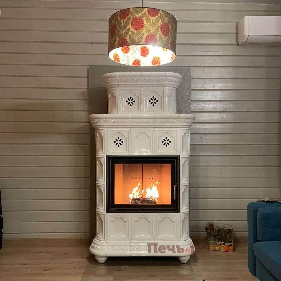 Готовый камин КимрПечь Истра пристенный-двухъярусный видео