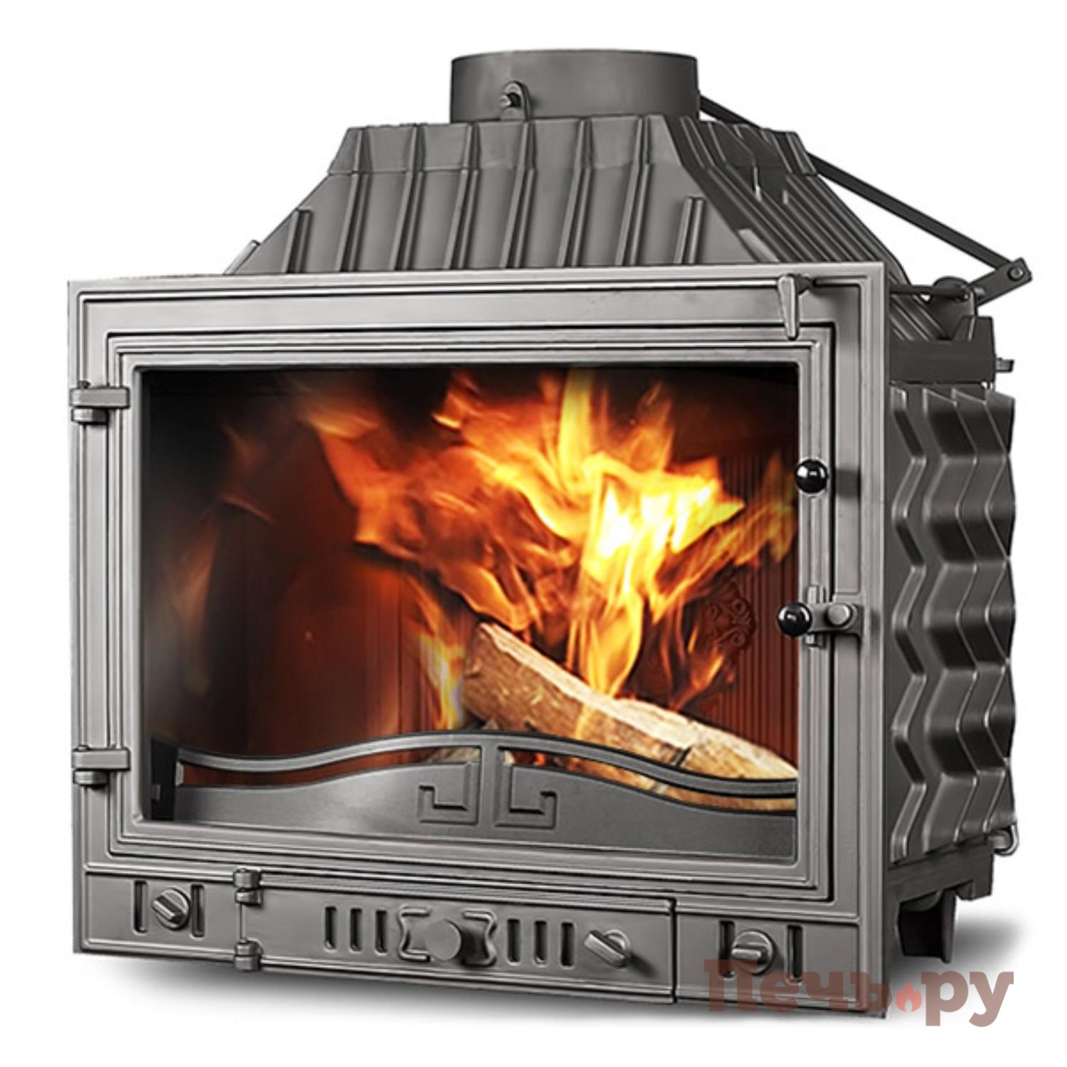 Каминная чугунная топка  Kaw-Met W4 14,5 кВт видео Каминная чугунная топка  Kaw-Met W4 14,5 кВт видео