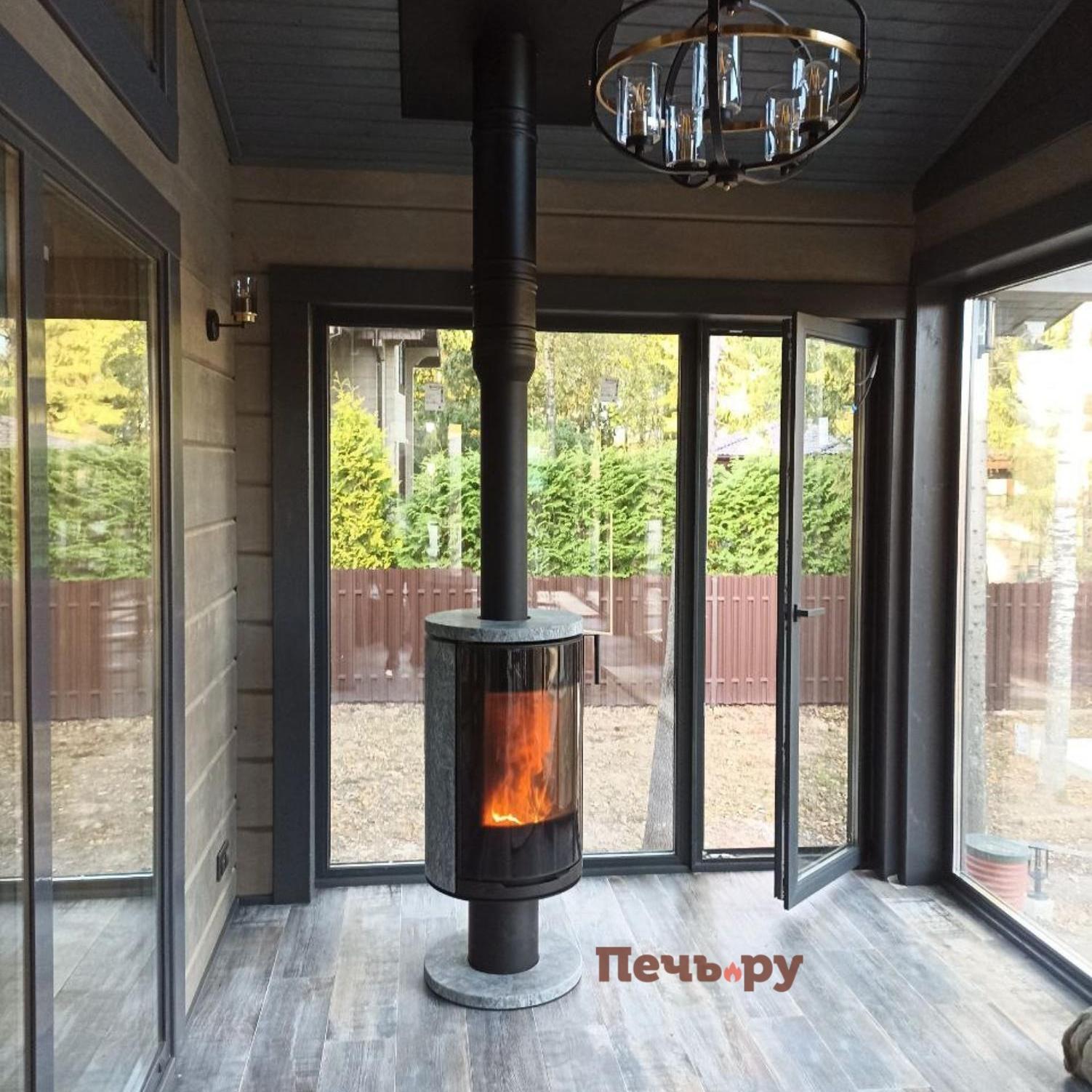 Печь камин Астов R1.0 N K Plus видео Печь камин Астов R1.0 N K Plus видео