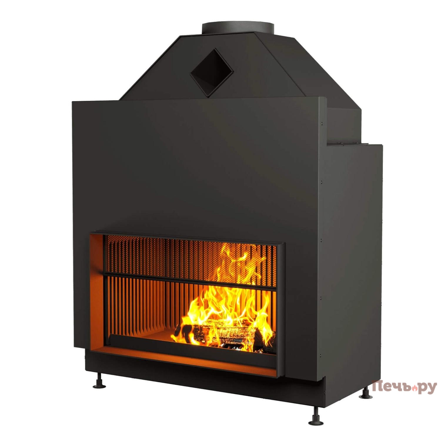 Каминная топка Астов с сеткой О1С 90/50 видео Каминная топка Астов с сеткой О1С 90/50 видео