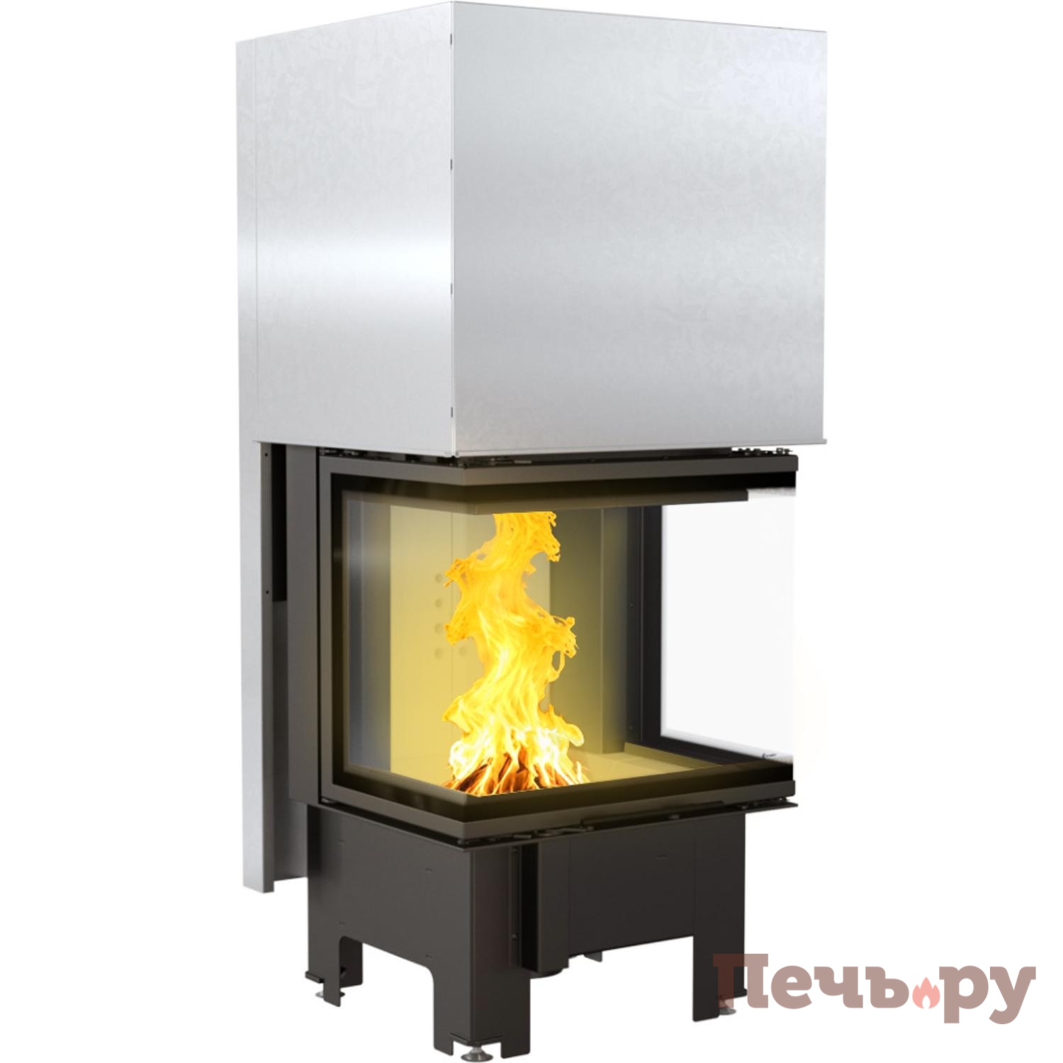 Каминная топка Kratki Pro NBC 9, П-образное стекло гильотина видео Каминная топка Kratki Pro NBC 9, П-образное стекло гильотина видео