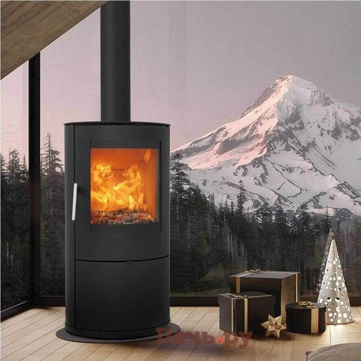 Печь камин Denner Fire Solara видео