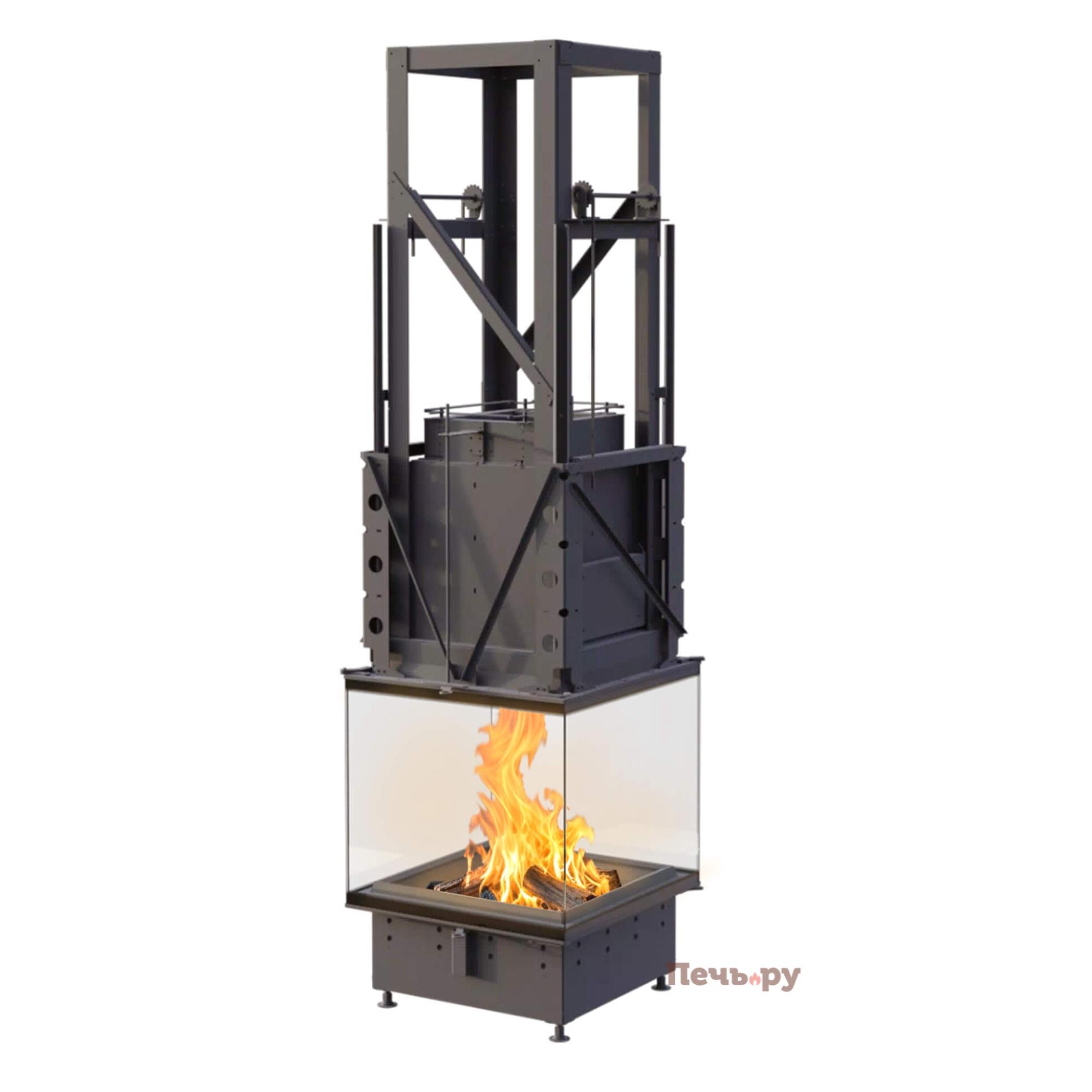 Каминная топка Астов П4С 8070 видео Каминная топка Астов П4С 8070 видео