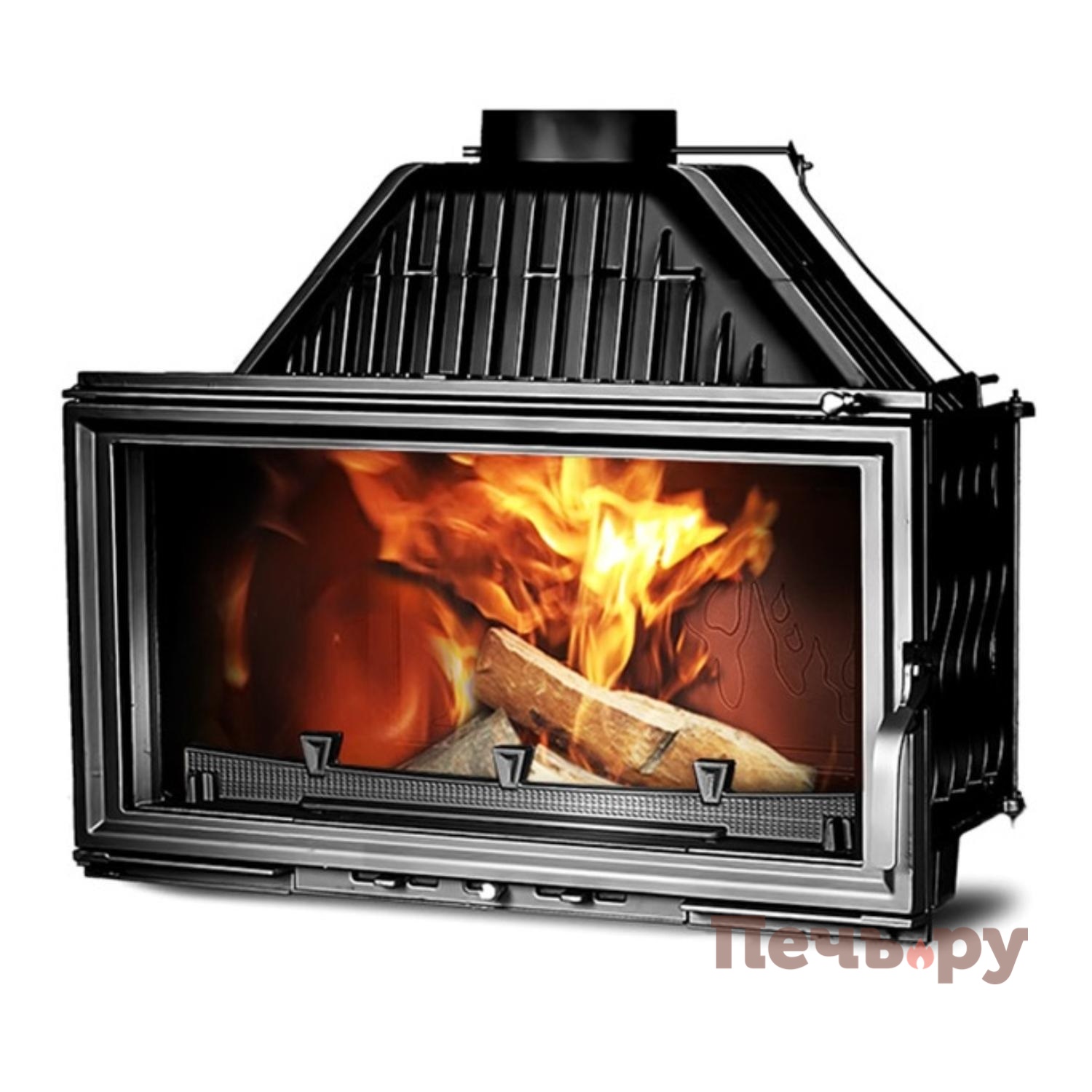 Каминная чугунная топка  Kaw-Met W15 18кВт видео Каминная чугунная топка  Kaw-Met W15 18кВт видео