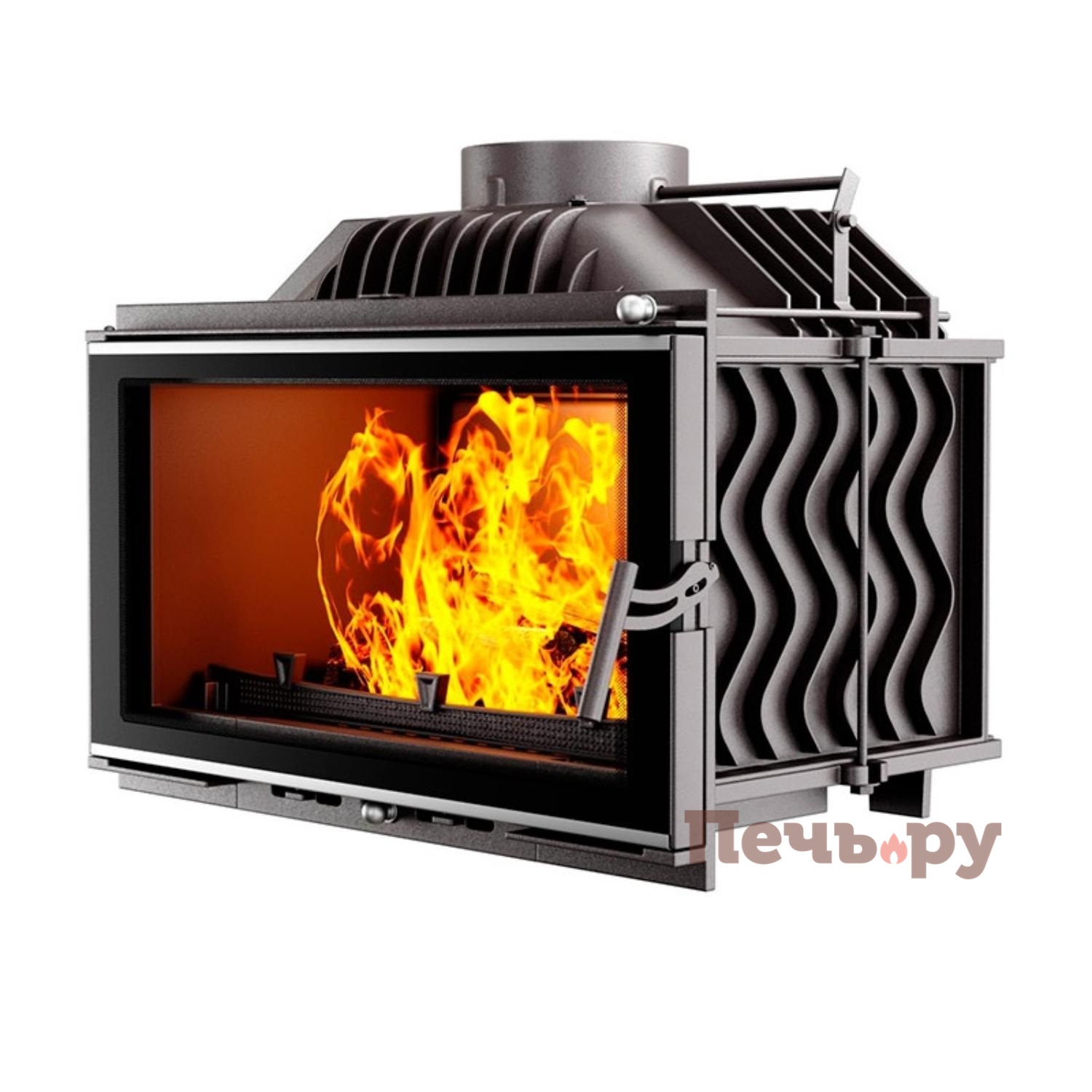 Каминная чугунная топка Kaw-Met W15 12кВт видео Каминная чугунная топка Kaw-Met W15 12кВт видео