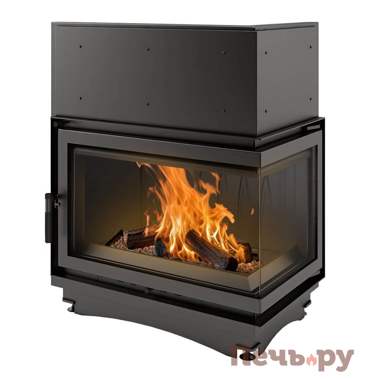 Каминная топка Kratki Oliwia/P/BS (угловое стекло справа) видео