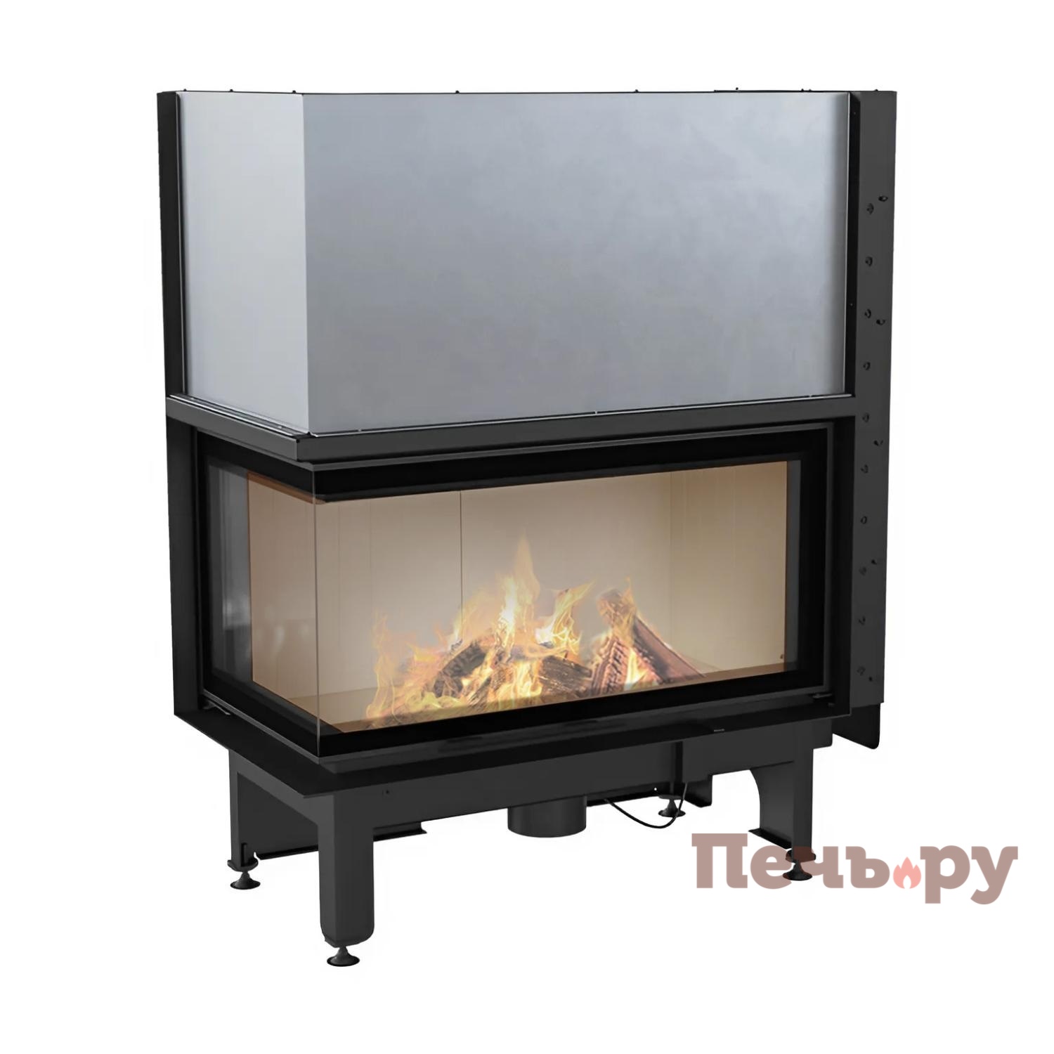 Каминная топка Kratki Pro Nadia/14/L/BS/G (гильотина) видео