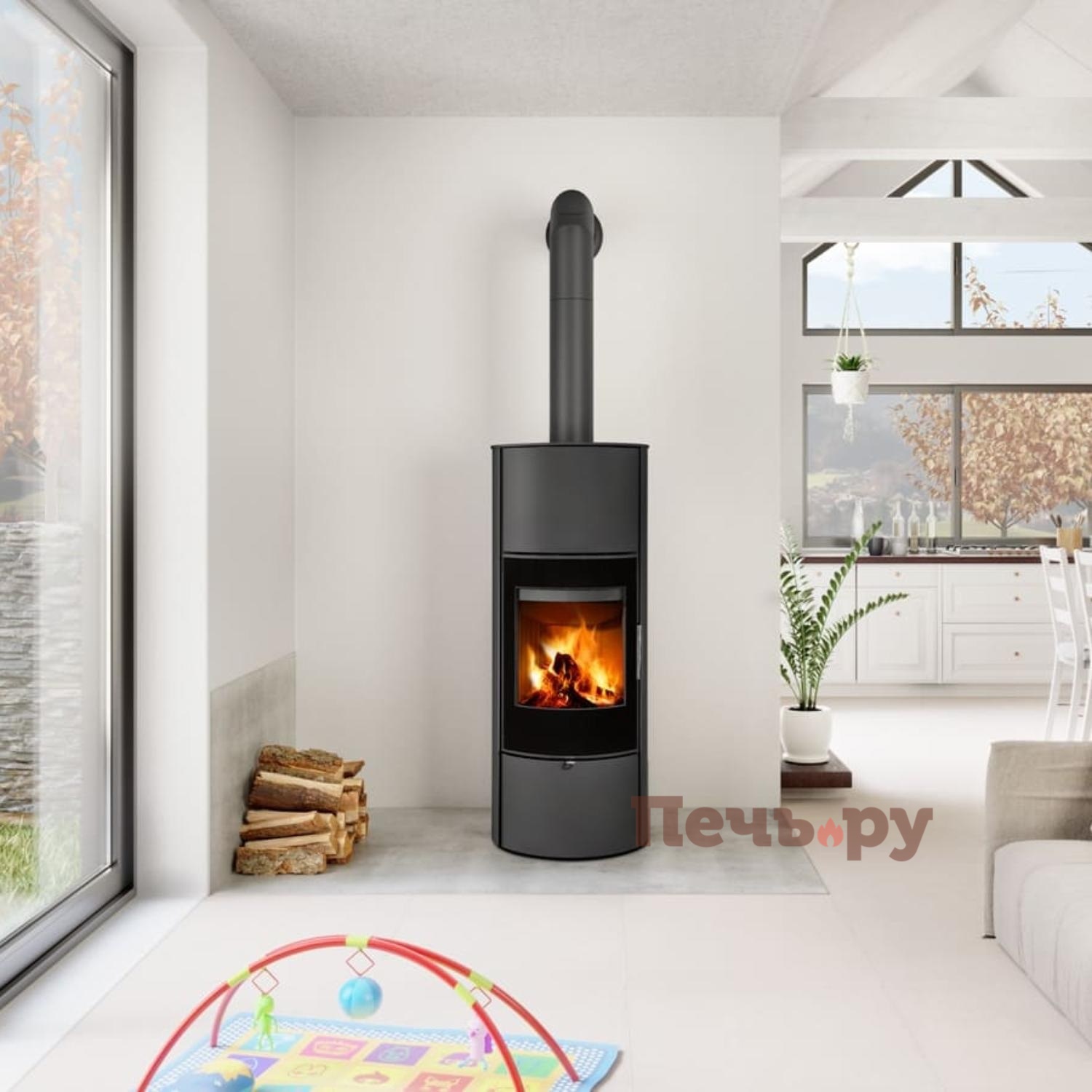 Печь камин Romotop Laredo Akum металл видео Печь камин Romotop Laredo Akum металл видео