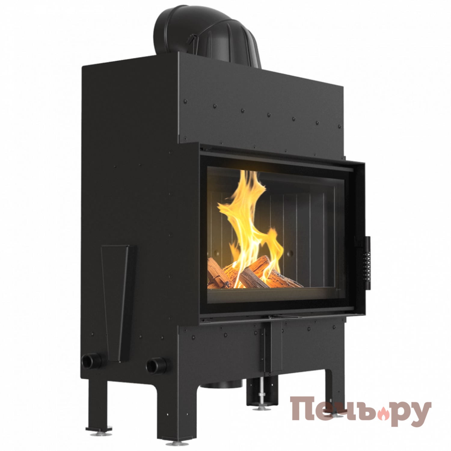 Каминная топка Kratki Pro Floki/M с доводчиком видео