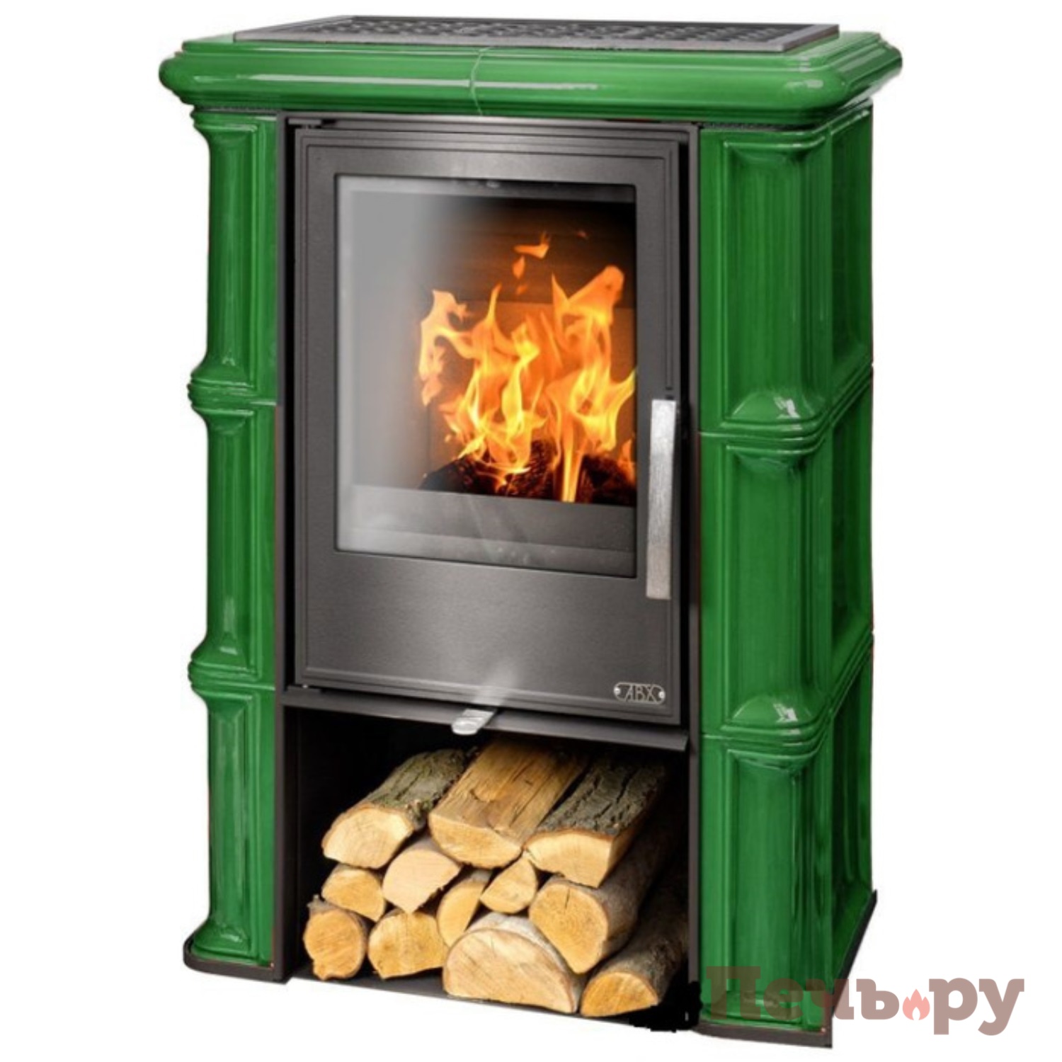 Печь камин кафельная ABX Sicilia KI видео