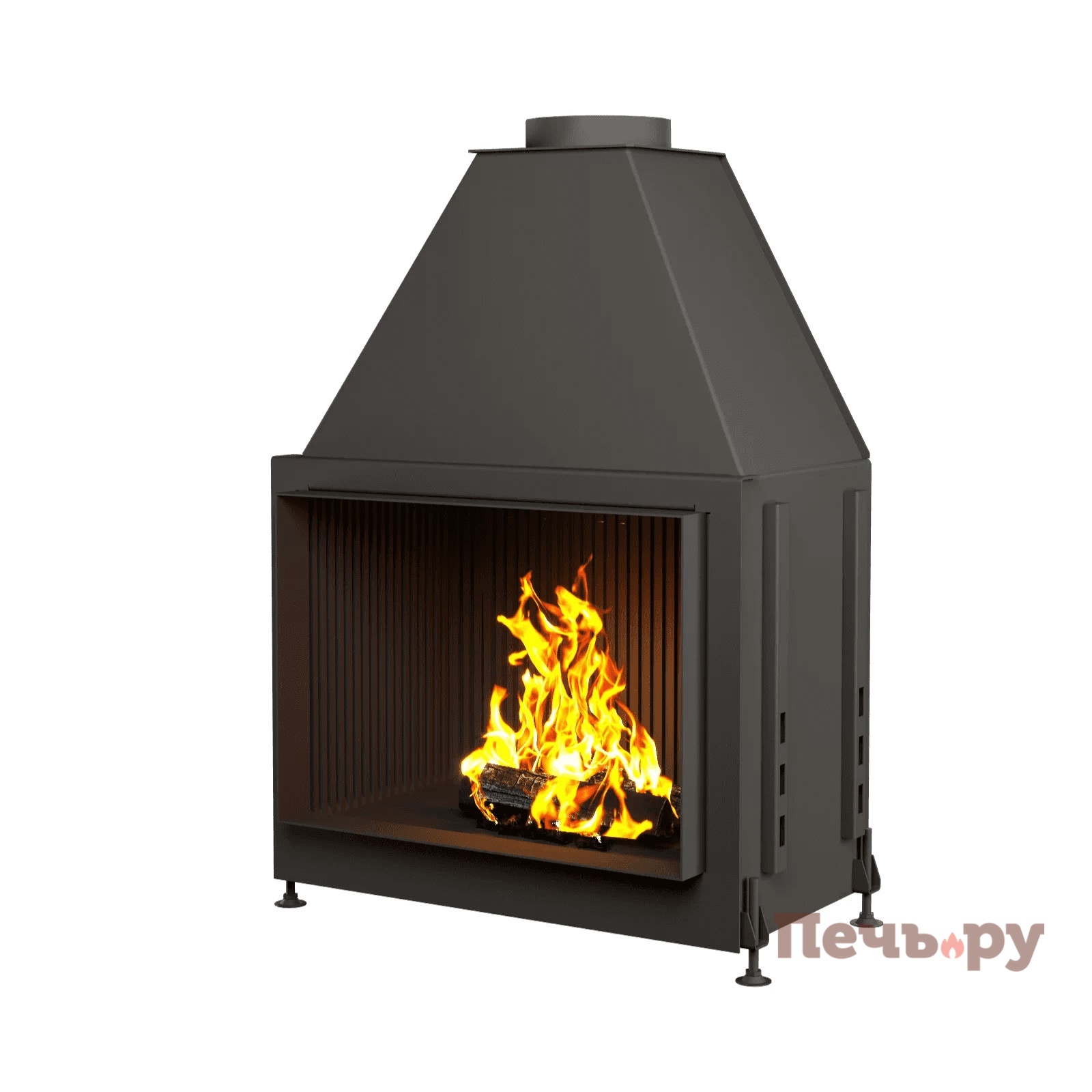 Каминная топка Астов ОПС 700 открытая видео Каминная топка Астов ОПС 700 открытая видео