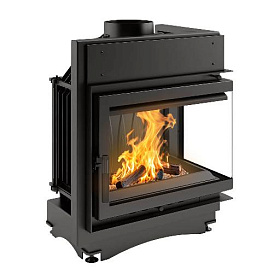 Каминная топка Kratki Maja/P/BS (угловое стекло справа) изображение Каминная топка Kratki Maja/P/BS (угловое стекло справа) фото