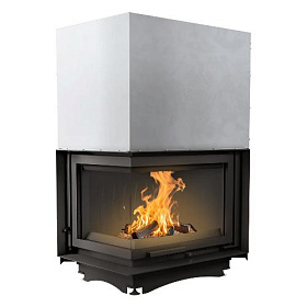 Каминная топка Kratki Zuzia/L/BS/G (угловое стекло слева, гильотина) изображение Каминная топка Kratki Zuzia/L/BS/G (угловое стекло слева, гильотина) фото