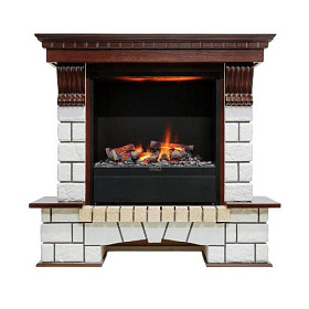 Портал Dimplex Pierre Luxe белый под очаг Albany изображение Портал Dimplex Pierre Luxe белый под очаг Albany фото