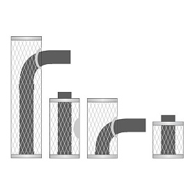 Комплект IKI Plus (cетка высотой 50 см + дымовая труба под 90 градусов) изображение Комплект IKI Plus (cетка высотой 50 см + дымовая труба под 90 градусов) фото